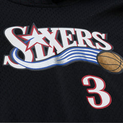 Allen Iverson Philadelphia 76ers Mesh Name & Number Short Sleeve Hoodie Online