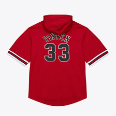 Scottie Pippen Chicago Bulls Mesh Name & Number Short Sleeve Hoodie sale Discount
