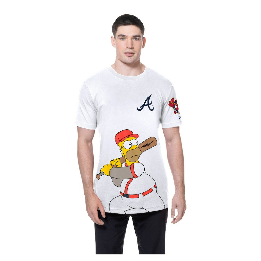 Atlanta Braves New Era MLB x Simpsons Homer Wonderbat T-Shirt | MLB Discount