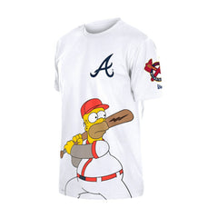 Atlanta Braves New Era MLB x Simpsons Homer Wonderbat T-Shirt | MLB Discount