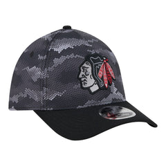 Chicago Blackhawks New Era Zero Dark 39THIRTY Flex Hat Online