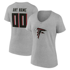Atlanta Falcons Women's Team Authentic Personalized Name & Number V-Neck T-Shirt