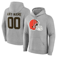 Cleveland Browns Team Authentic Personalized Name & Number Hoodie