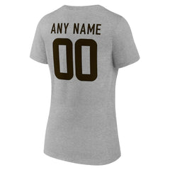 Cleveland Browns Women's Team Authentic Personalized Name & Number V-Neck T-Shirt
