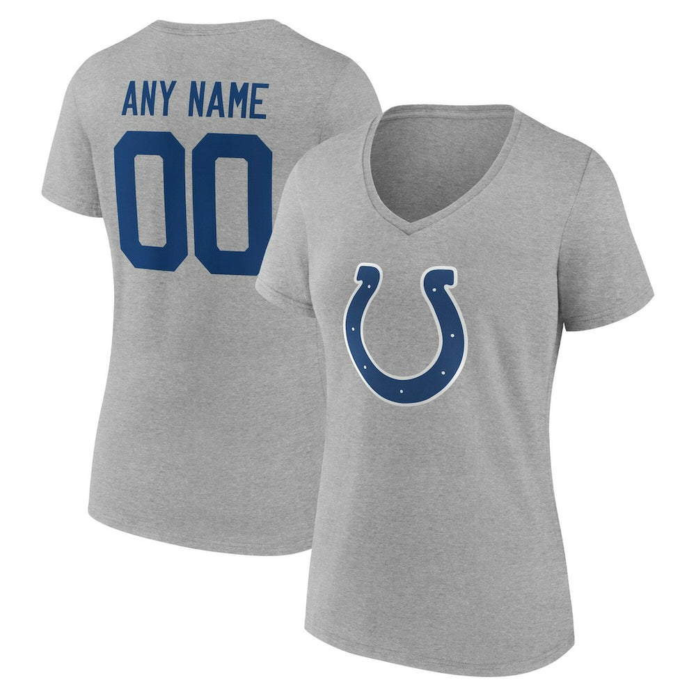 Indianapolis Colts Women's Team Authentic Personalized Name & Number V-Neck T-Shirt