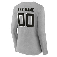 Jacksonville Jaguars Women's Team Authentic Personalized Name & Number Long Sleeve V-Neck T-Shirt
