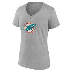 Miami Dolphins Women's Team Authentic Personalized Name & Number V-Neck T-Shirt