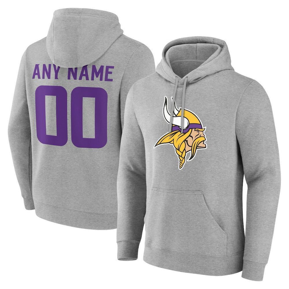 Minnesota Vikings Team Authentic Personalized Name & Number Hoodie