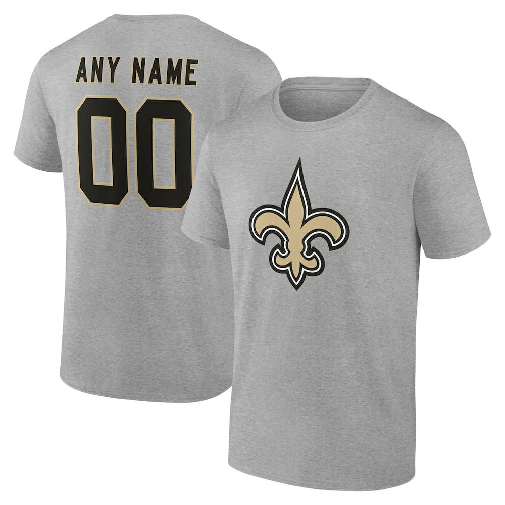 New Orleans Saints Team Authentic Personalized Name & Number T-Shirt