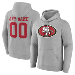 San Francisco 49ers Team Authentic Personalized Name & Number Hoodie