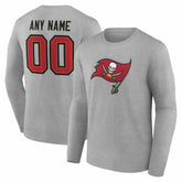 Tampa Bay Buccaneers Team Authentic Personalized Name & Number Long Sleeve T-Shirt
