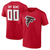 Atlanta Falcons Team Authentic Personalized Name & Number T-Shirt