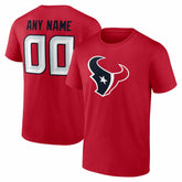 Houston Texans Team Authentic Personalized Name & Number T-Shirt
