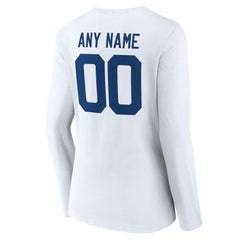 Indianapolis Colts Women's Team Authentic Personalized Name & Number Long Sleeve V-Neck T-Shirt