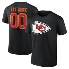 Kansas City Chiefs Team Authentic Personalized Name & Number T-Shirt