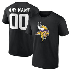 Minnesota Vikings Team Authentic Personalized Name & Number T-Shirt