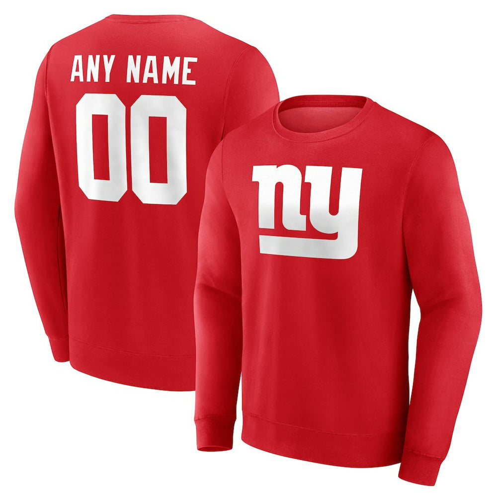 New York Giants Team Authentic Personalized Name & Number Sweatshirt