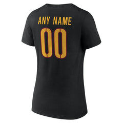 Washington Commanders Women's Team Authentic Personalized Name & Number V-Neck T-Shirt