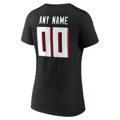 Atlanta Falcons Women's Team Authentic Personalized Name & Number V-Neck T-Shirt
