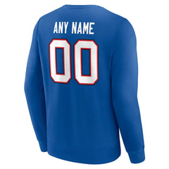 Buffalo Bills Team Authentic Personalized Name & Number Sweatshirt