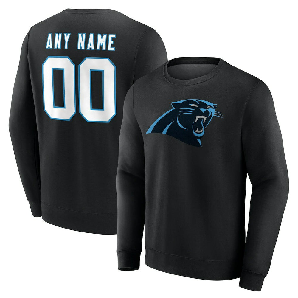 Carolina Panthers Team Authentic Personalized Name & Number Sweatshirt
