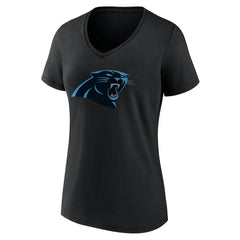 Carolina Panthers Women's Team Authentic Personalized Name & Number V-Neck T-Shirt