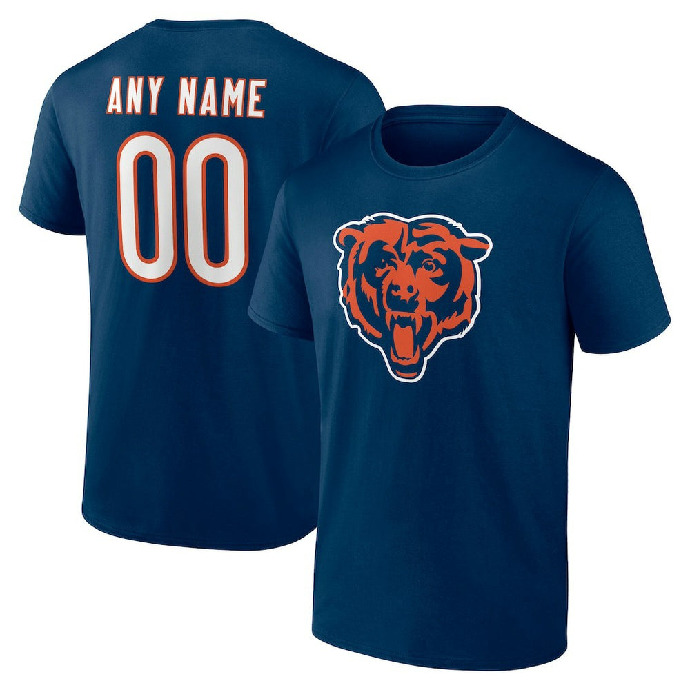 Chicago Bears Team Authentic Personalized Name & Number T-Shirt