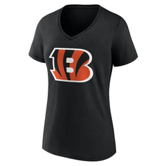 Cincinnati Bengals Women's Team Authentic Personalized Name & Number V-Neck T-Shirt