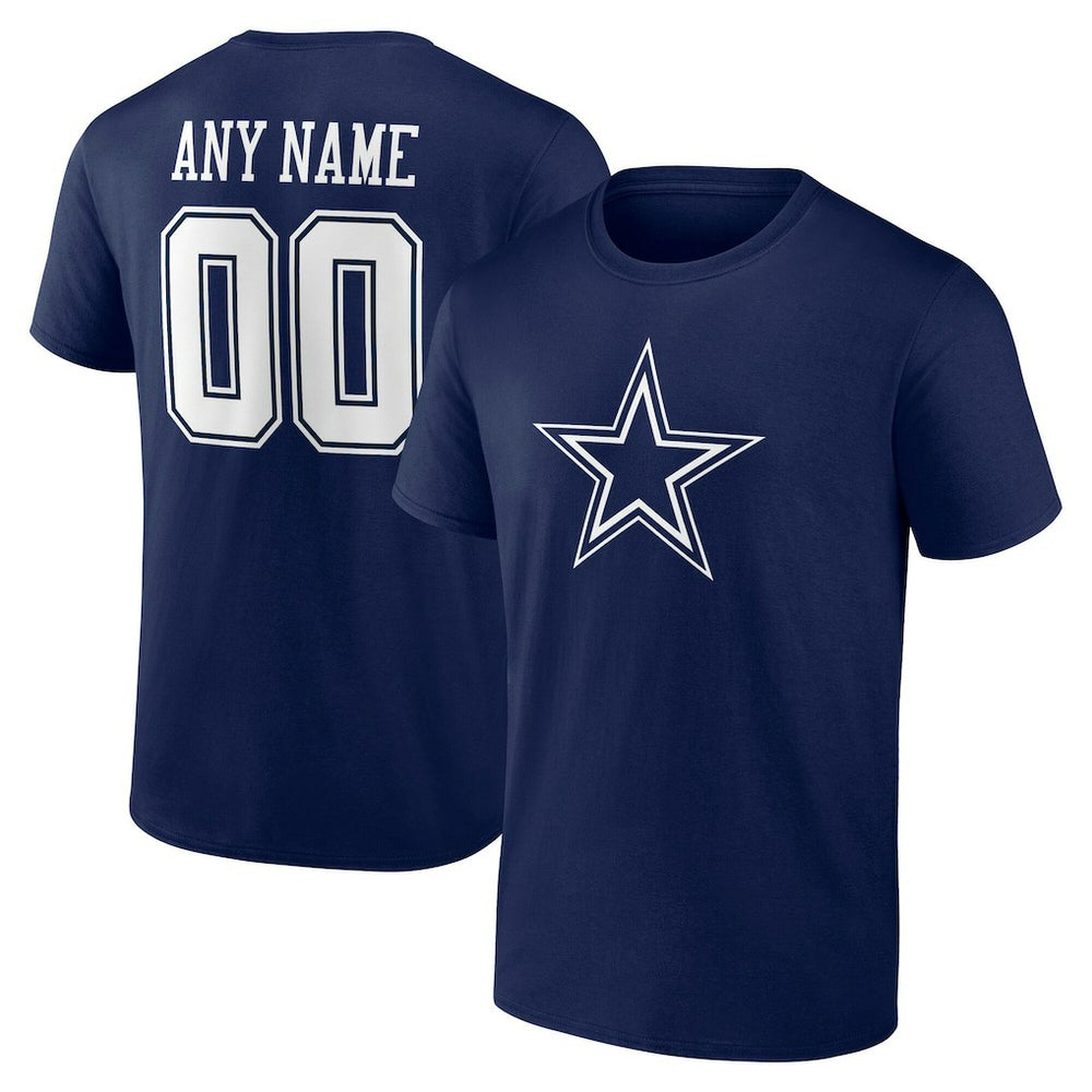 Dallas Cowboys Team Authentic Personalized Name & Number T-Shirt