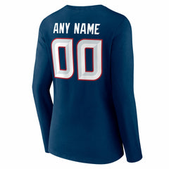 Houston Texans Women's Team Authentic Personalized Name & Number Long Sleeve V-Neck T-Shirt