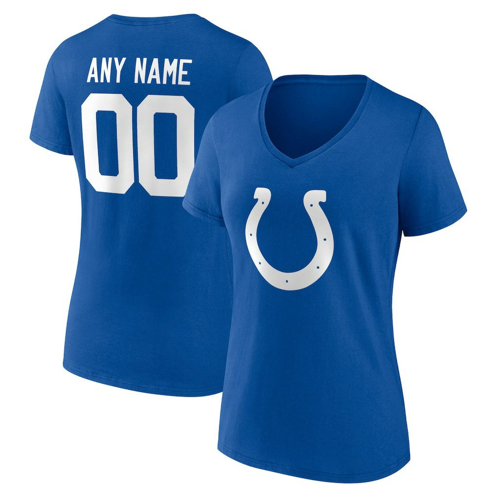 Indianapolis Colts Women's Team Authentic Personalized Name & Number V-Neck T-Shirt