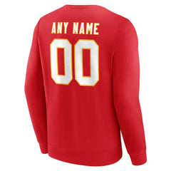Kansas City Chiefs Team Authentic Personalized Name & Number Sweatshirt