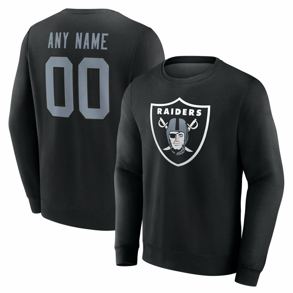 Las Vegas Raiders Team Authentic Personalized Name & Number Sweatshirt