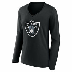 Las Vegas Raiders Women's Team Authentic Personalized Name & Number Long Sleeve V-Neck T-Shirt