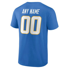 Los Angeles Chargers Team Authentic Personalized Name & Number T-Shirt