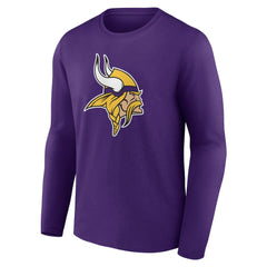 Minnesota Vikings Team Authentic Personalized Name & Number Long Sleeve T-Shirt