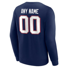 New England Patriots Team Authentic Personalized Name & Number Sweatshirt