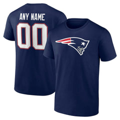 New England Patriots Team Authentic Personalized Name & Number T-Shirt