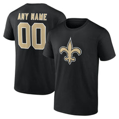 New Orleans Saints Team Authentic Personalized Name & Number T-Shirt