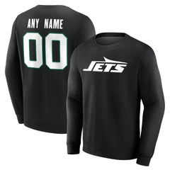 New York Jets Team Authentic Personalized Name & Number Sweatshirt