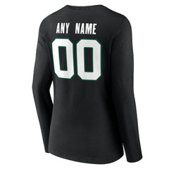 New York Jets Women's Team Authentic Personalized Name & Number Long Sleeve V-Neck T-Shirt