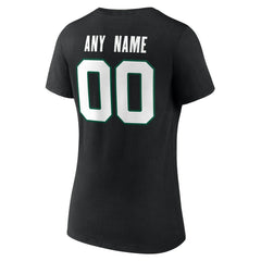 New York Jets Women's Team Authentic Personalized Name & Number V-Neck T-Shirt