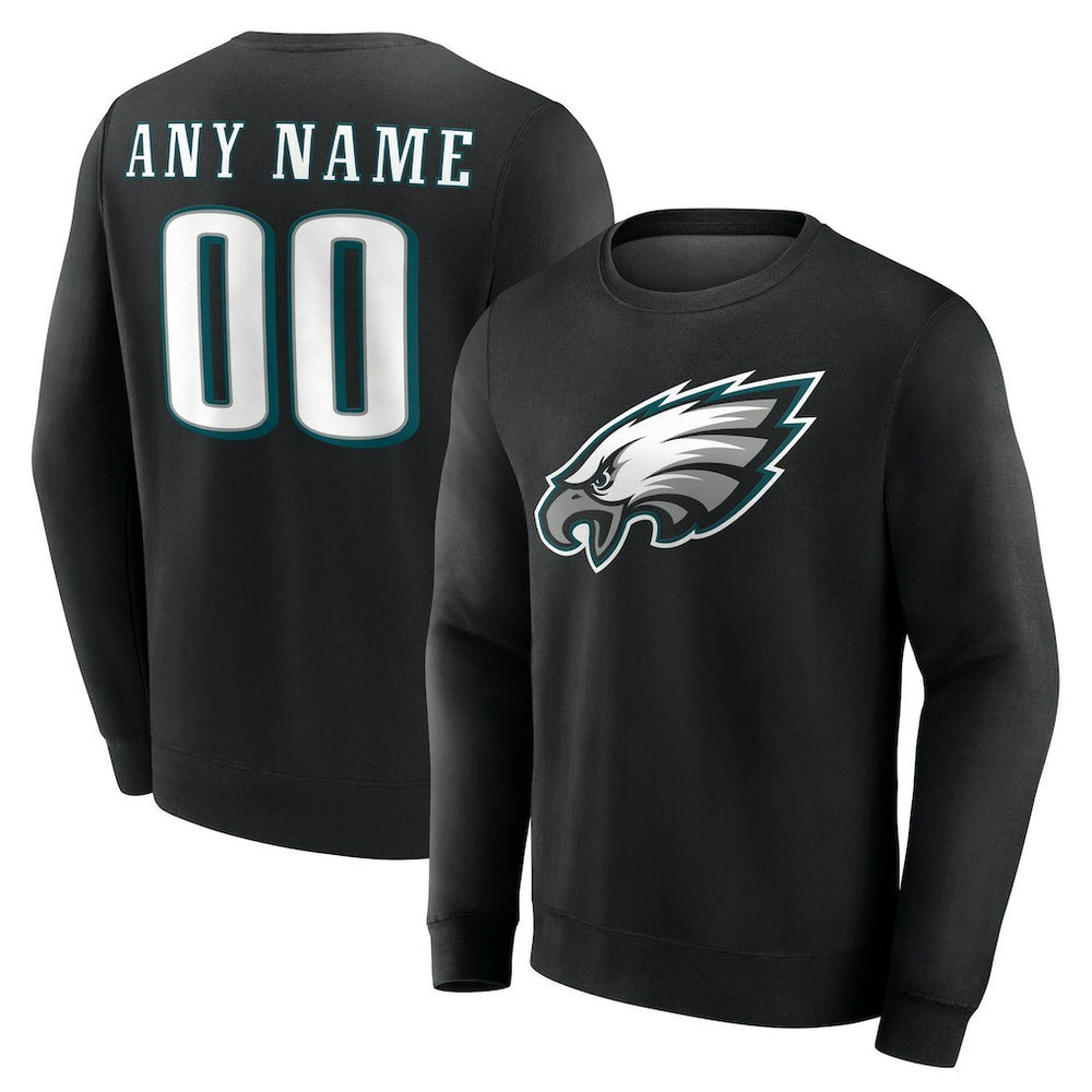 Philadelphia Eagles Team Authentic Personalized Name & Number Sweatshirt