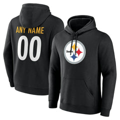 Pittsburgh Steelers Team Authentic Personalized Name & Number Hoodie