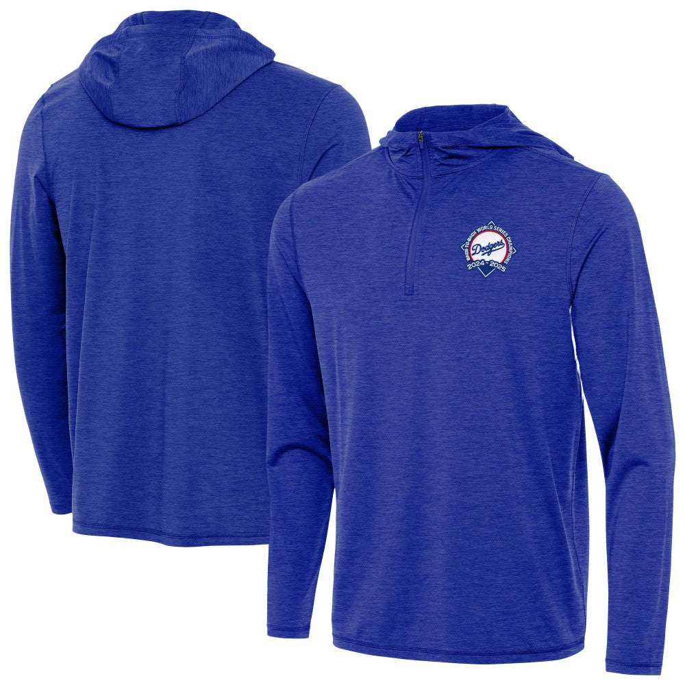 Los Angeles Dodgers Antigua Back-to-Back World Series Champions Tidy Quarter-Zip Hoodie | MLB Outlet