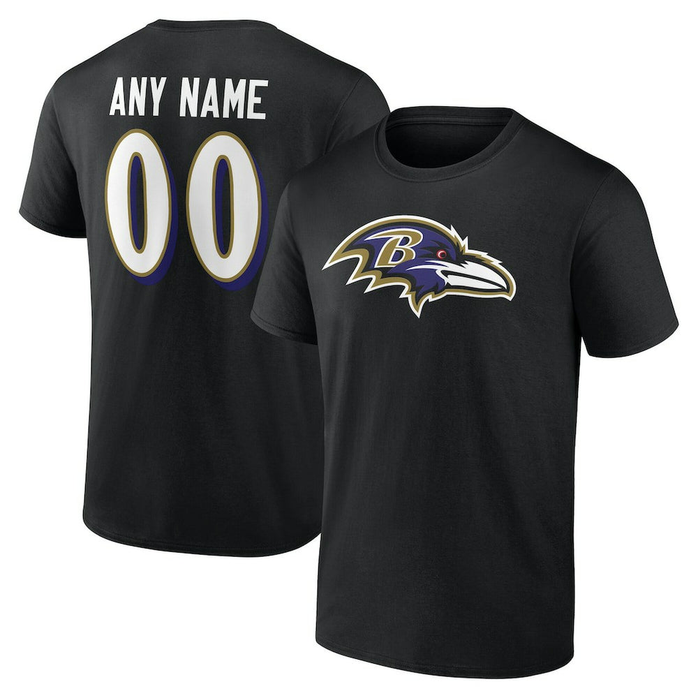 Baltimore Ravens Big & Tall Team Authentic Custom T-Shirt
