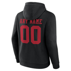 San Francisco 49ers Big & Tall Team Authentic Custom Hoodie