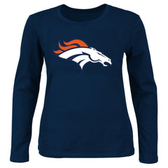Denver Broncos Fanatics Women's Plus Size Scoop Neck Long Sleeve T-Shirt