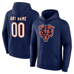 Chicago Bears Big & Tall Team Authentic Custom Hoodie