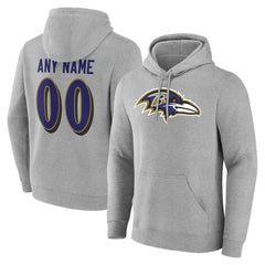 Baltimore Ravens Big & Tall Team Authentic Custom Hoodie